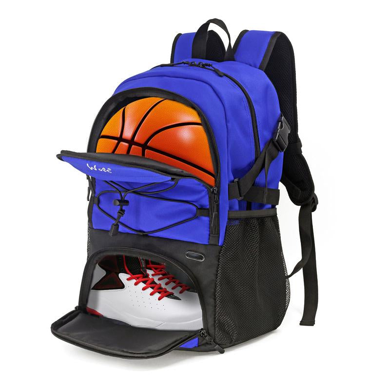 WOLT Basketball Backpack - Large Sports Bag with Separate Ball Holder & Shoes Compartment, Best for Basketball, Soccer, Volleyball, Gym, Travel
